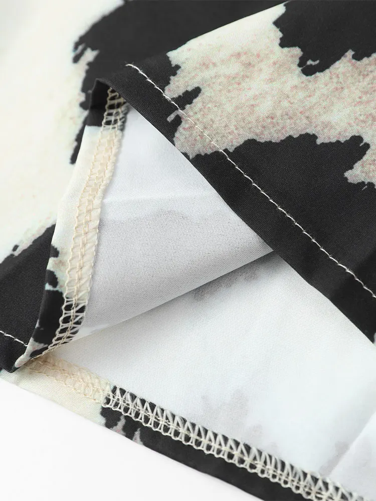 Amora Robe Midi Femme – Robe Léopard Légère avec Manches 3/4 & Coupe Ample pour Toutes les Occasions - Image 5