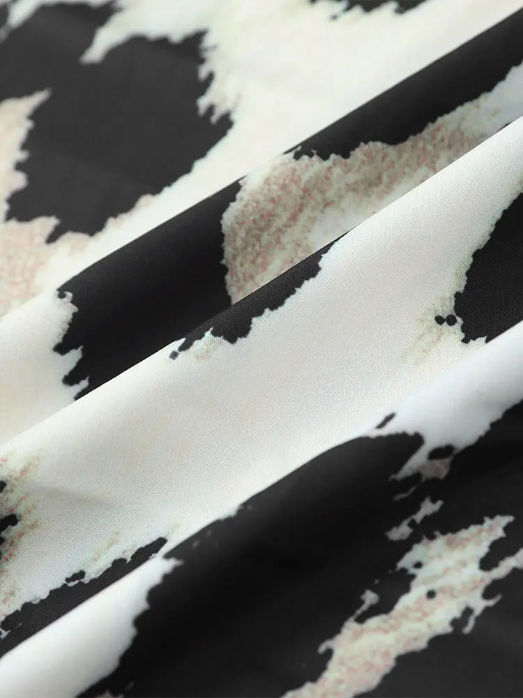 Amora Robe Midi Femme – Robe Léopard Légère avec Manches 3/4 & Coupe Ample pour Toutes les Occasions - Image 6