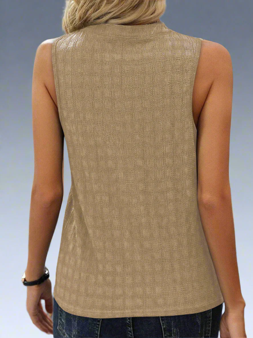 Ava Haut Femme – Top Sans Manches Léger en Tissu Stretch avec Coupe Élégante & Polyvalente - Image 11