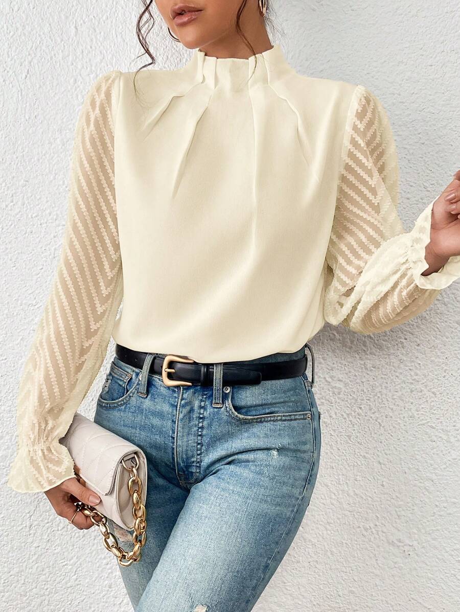 Blouse Femme Sophie – Haut Élégant Imprimé, Respirant & Polyvalent pour le Travail et les Loisirs - Image 4