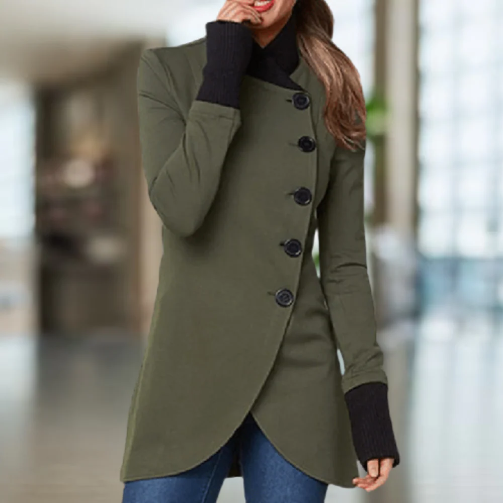 Cindi Manteau Femme – Manteau Asymétrique Hiver Chaud & Élégant pour Confort Quotidien - Image 3
