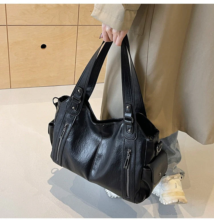 Clara Sac à Main Femme – Sac en Cuir Élégant avec Compartiments Spacieux & Détails Zippés - Image 10