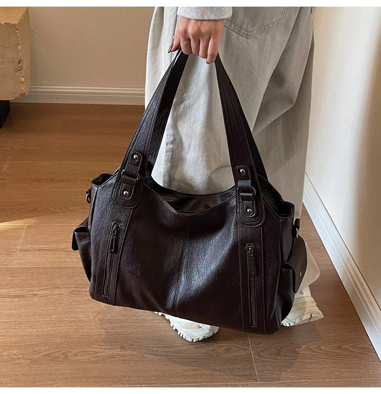 Clara Sac à Main Femme – Sac en Cuir Élégant avec Compartiments Spacieux & Détails Zippés - Image 12
