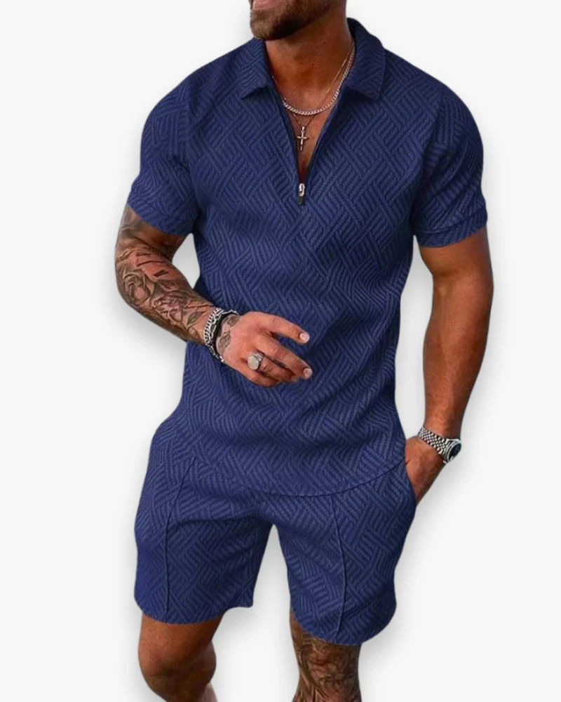 Daniel Ensemble Homme – Set d'Été Élégant avec Polo et Short Léger - Image 4