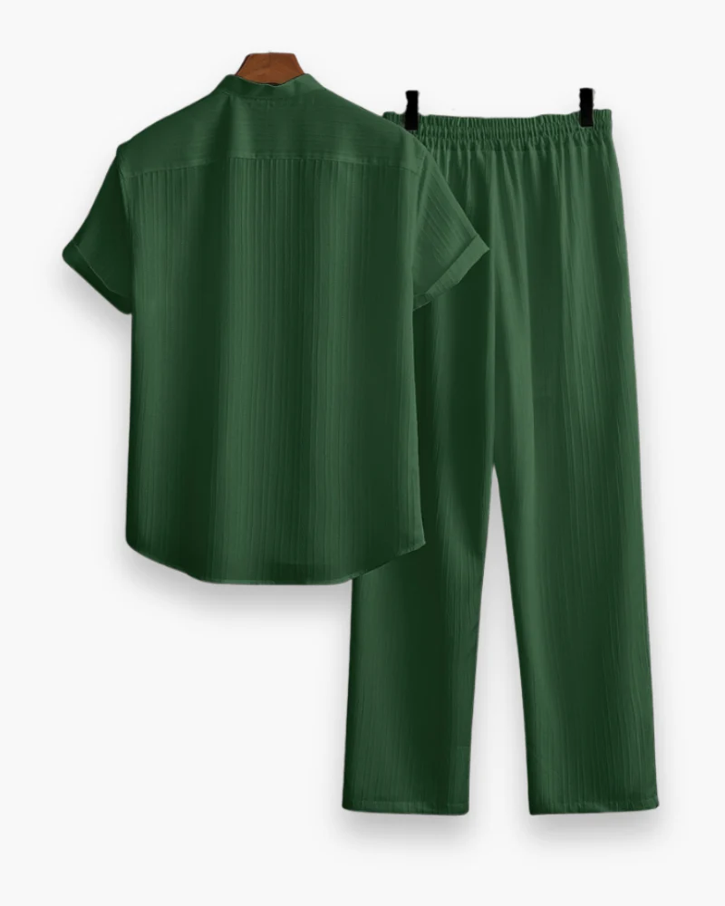 Josh Ensemble Homme Été – Chemise à Manches Courtes & Pantalon Léger et Décontracté - Image 10