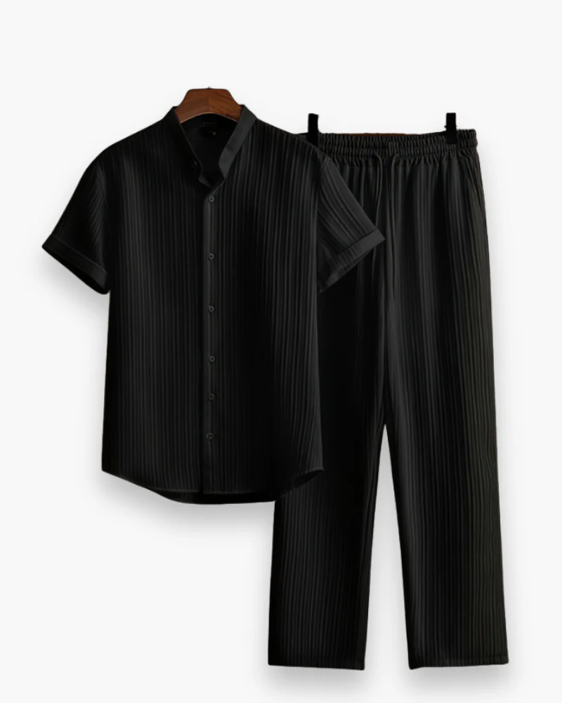 Josh Ensemble Homme Été – Chemise à Manches Courtes & Pantalon Léger et Décontracté - Image 5