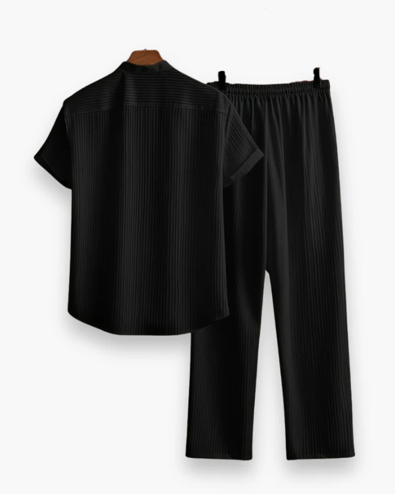 Josh Ensemble Homme Été – Chemise à Manches Courtes & Pantalon Léger et Décontracté - Image 6