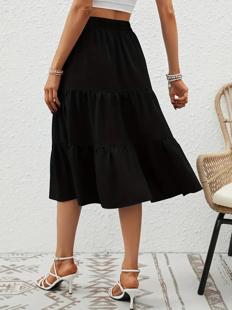 Jupe Fleurie Femme Zia – Coupe Évasée en A avec Poches, Légère pour le Printemps & l'Été - Image 3