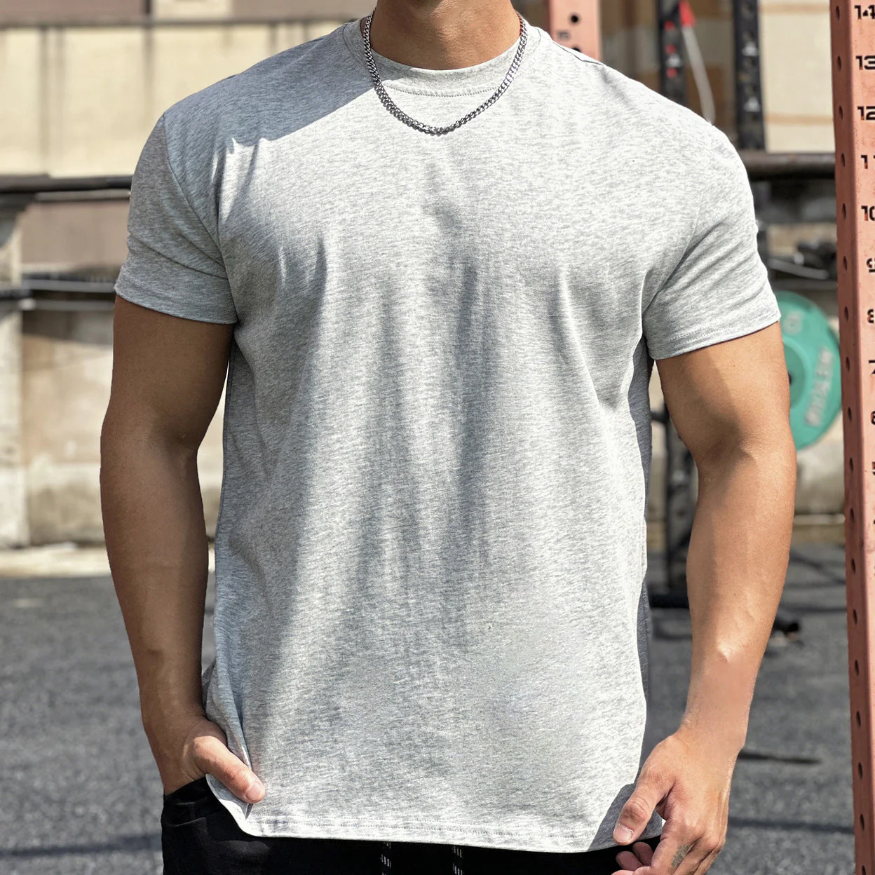 Liam T-Shirt de Sport Les hommes– T-Shirt Ample en Coton à Manches Courtes avec Design Respirant - Image 8
