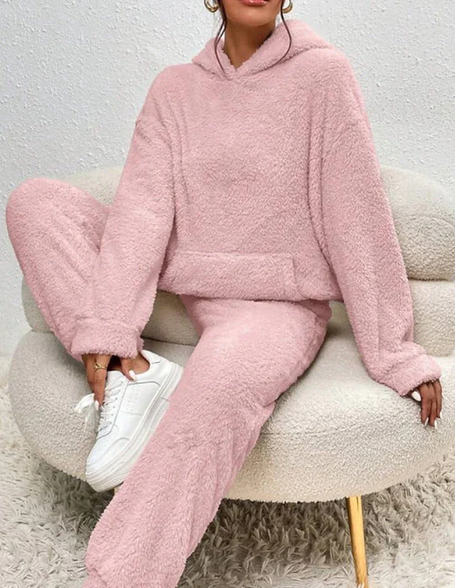 Lillie Ensemble Femme – Tenue d’Intérieur en Polaire Douce avec Hoodie & Jogging Confortables - Image 5
