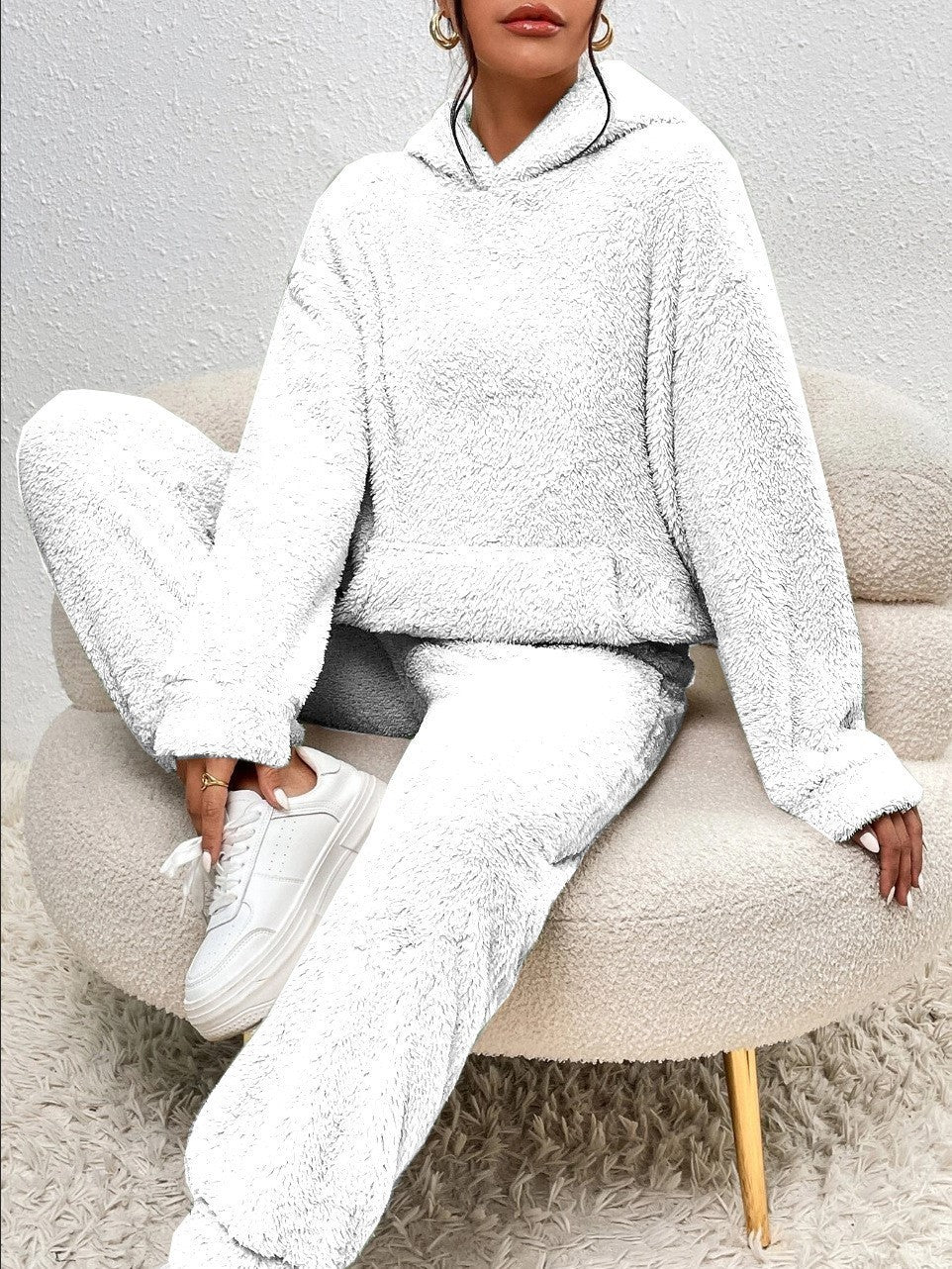 Lillie Ensemble Femme – Tenue d’Intérieur en Polaire Douce avec Hoodie & Jogging Confortables - Image 7