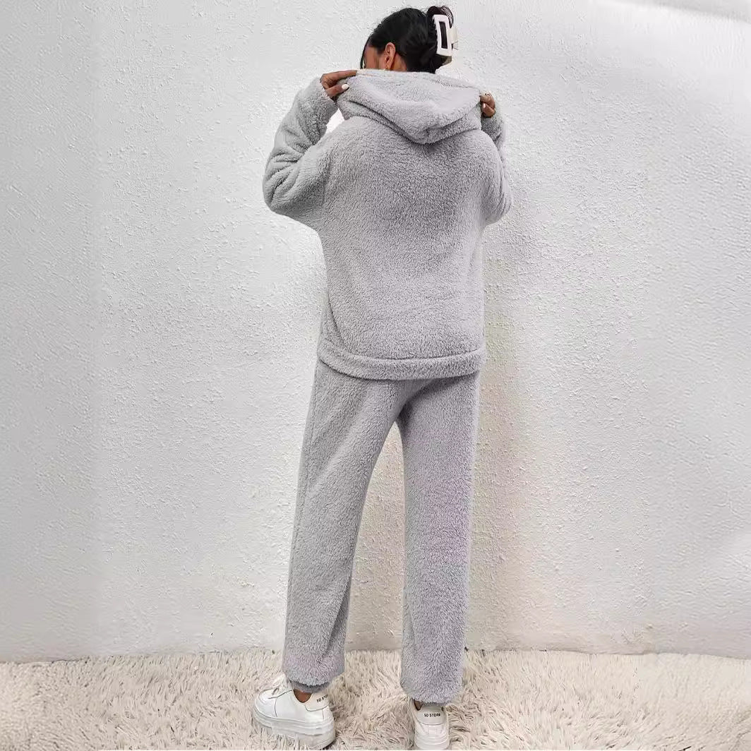 Lillie Ensemble Femme – Tenue d’Intérieur en Polaire Douce avec Hoodie & Jogging Confortables - Image 8