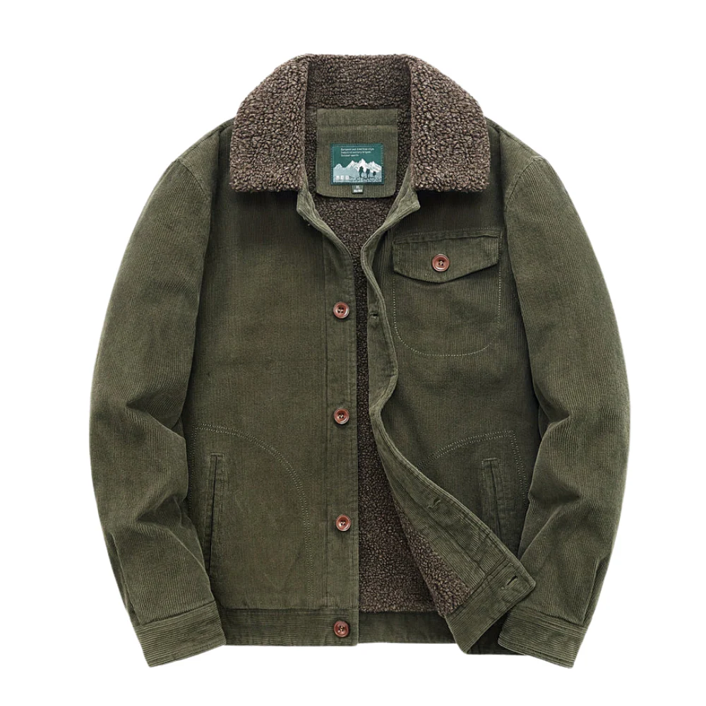 Manteau En Coton Léger Avec Poche Sur La Poitrine Pour L'extérieur Pour Les Hommes - Image 3