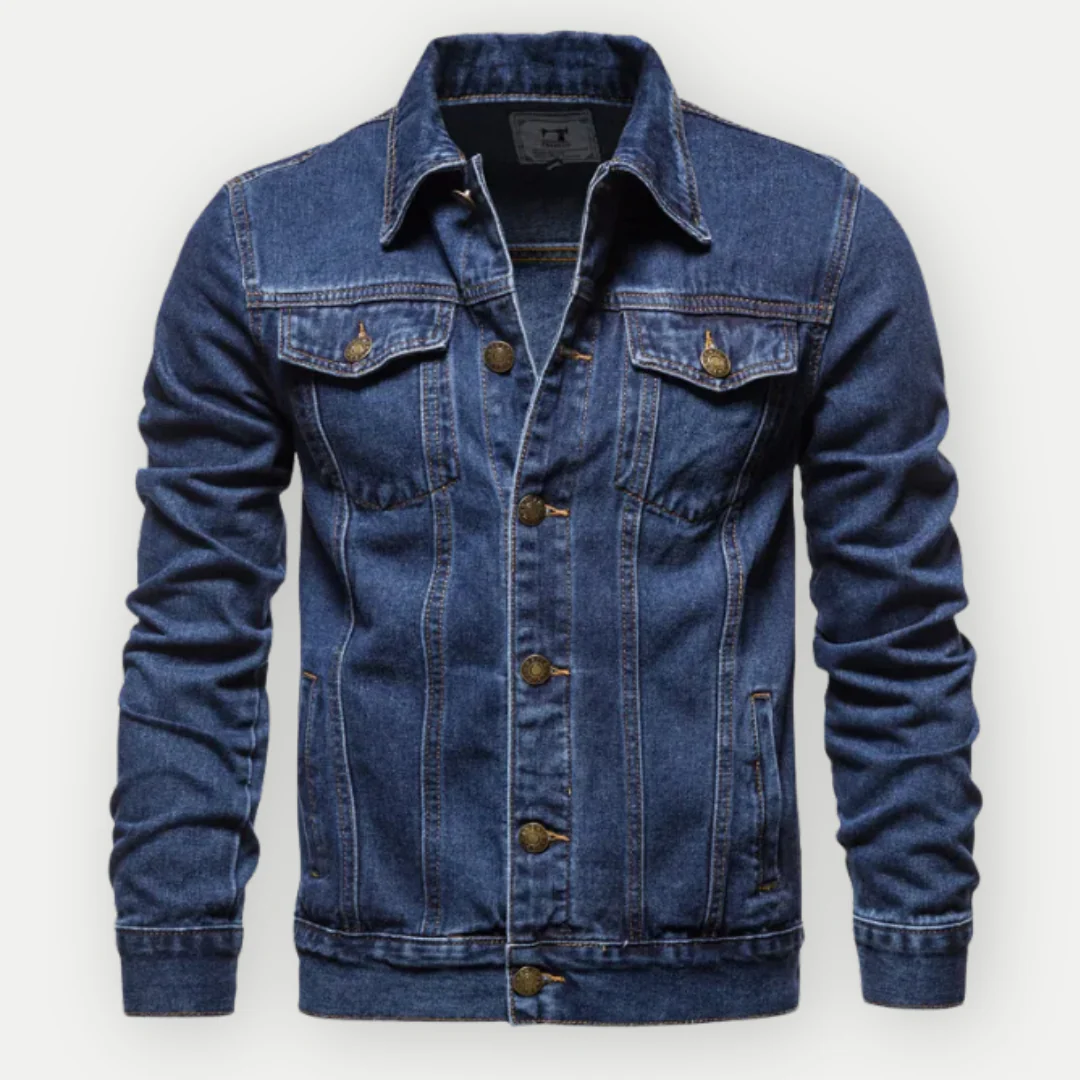Max Veste en Jean – Veste Classique en Denim Bleu Clair avec Détails Structurés - Image 3