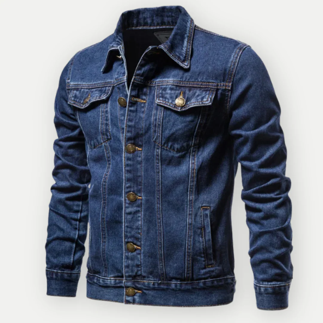 Max Veste en Jean – Veste Classique en Denim Bleu Clair avec Détails Structurés - Image 4