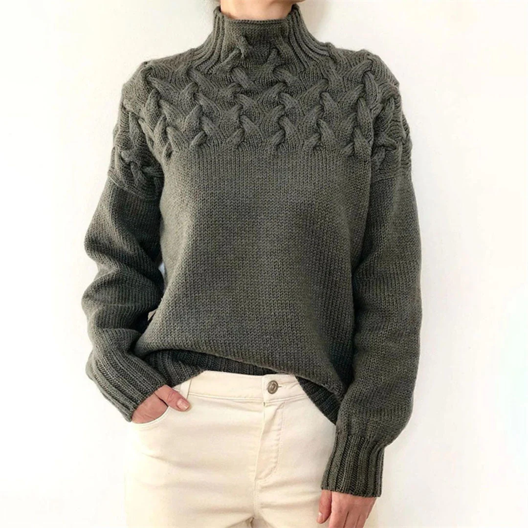 Mikayla Pull Femme – Pull à Col Roulé en Maille Chaud & Élégant pour l’Hiver - Image 4