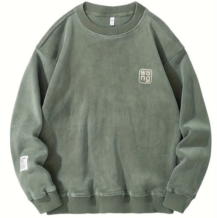 Pull Décontracté À Col Rond Avec Lettres Brodées Pour Hommes - Image 4