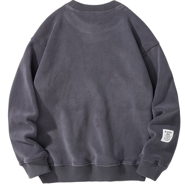 Pull Décontracté À Col Rond Avec Lettres Brodées Pour Hommes - Image 6