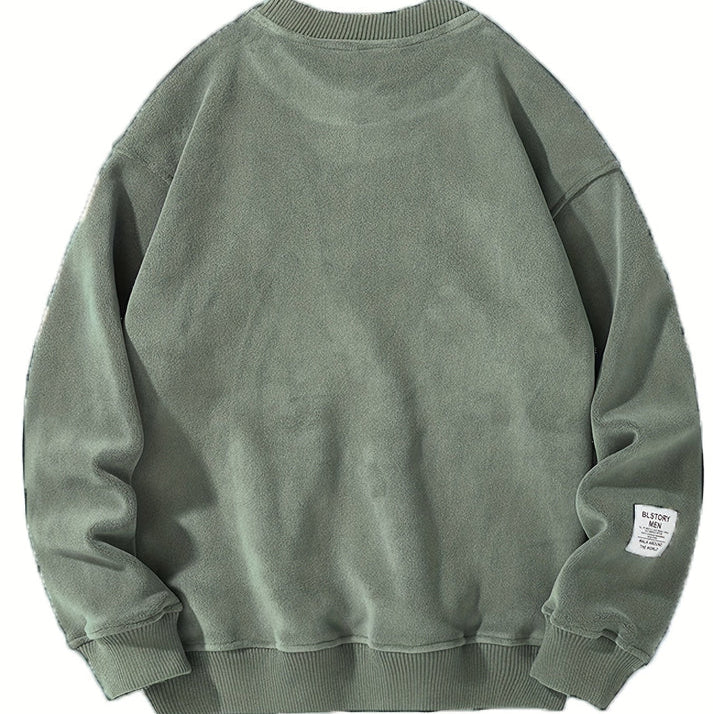 Pull Décontracté À Col Rond Avec Lettres Brodées Pour Hommes - Image 8