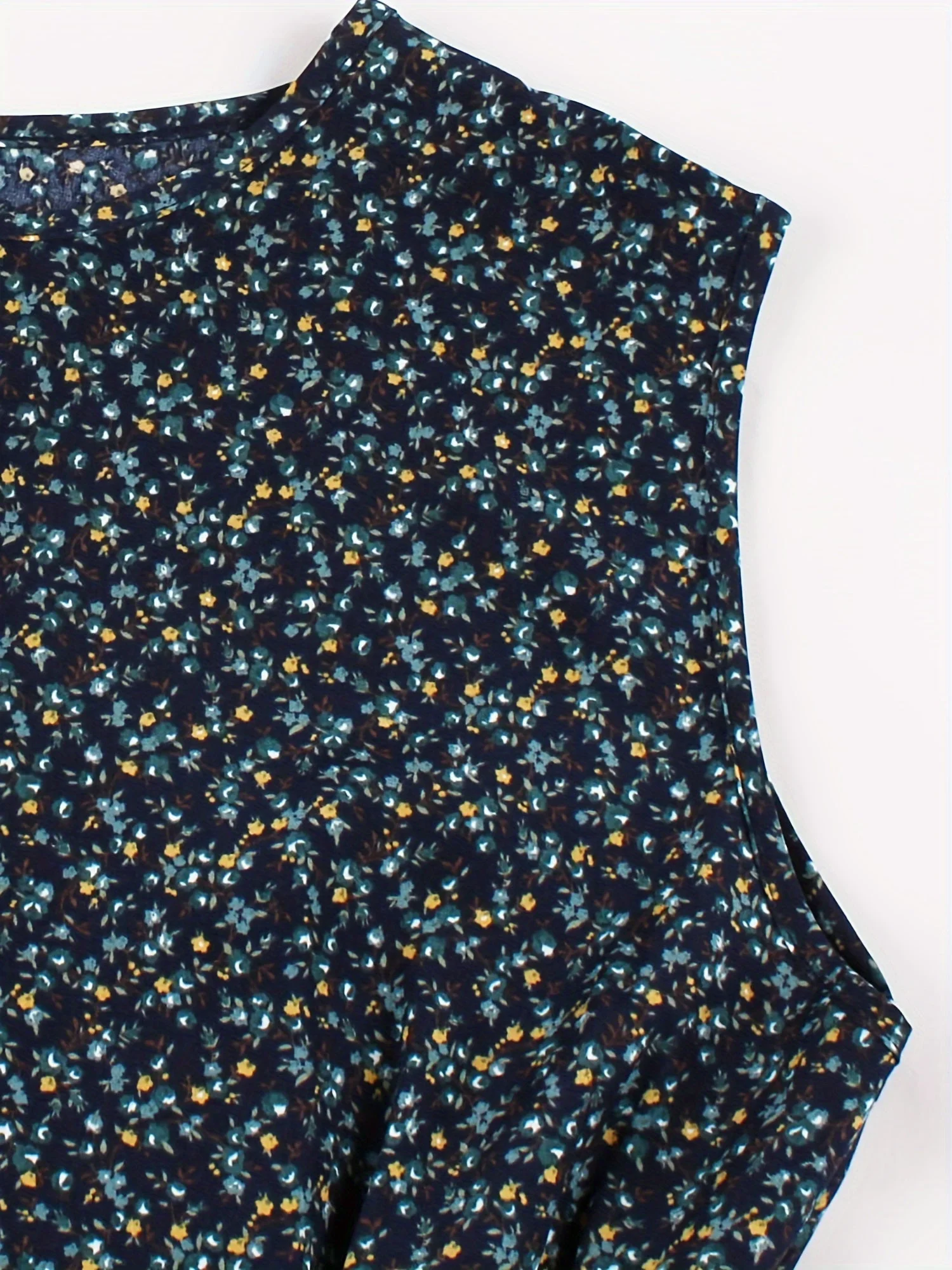 Robe d'Été Lily pour Femme – Robe Midi Sans Manches à Imprimé Floral et Coupe Élégante - Image 5