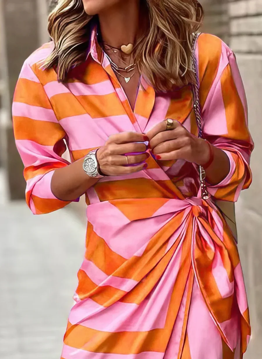 Robe portefeuille femme Miral – Coupe élégante, silhouette flatteuse & design estival - Image 5