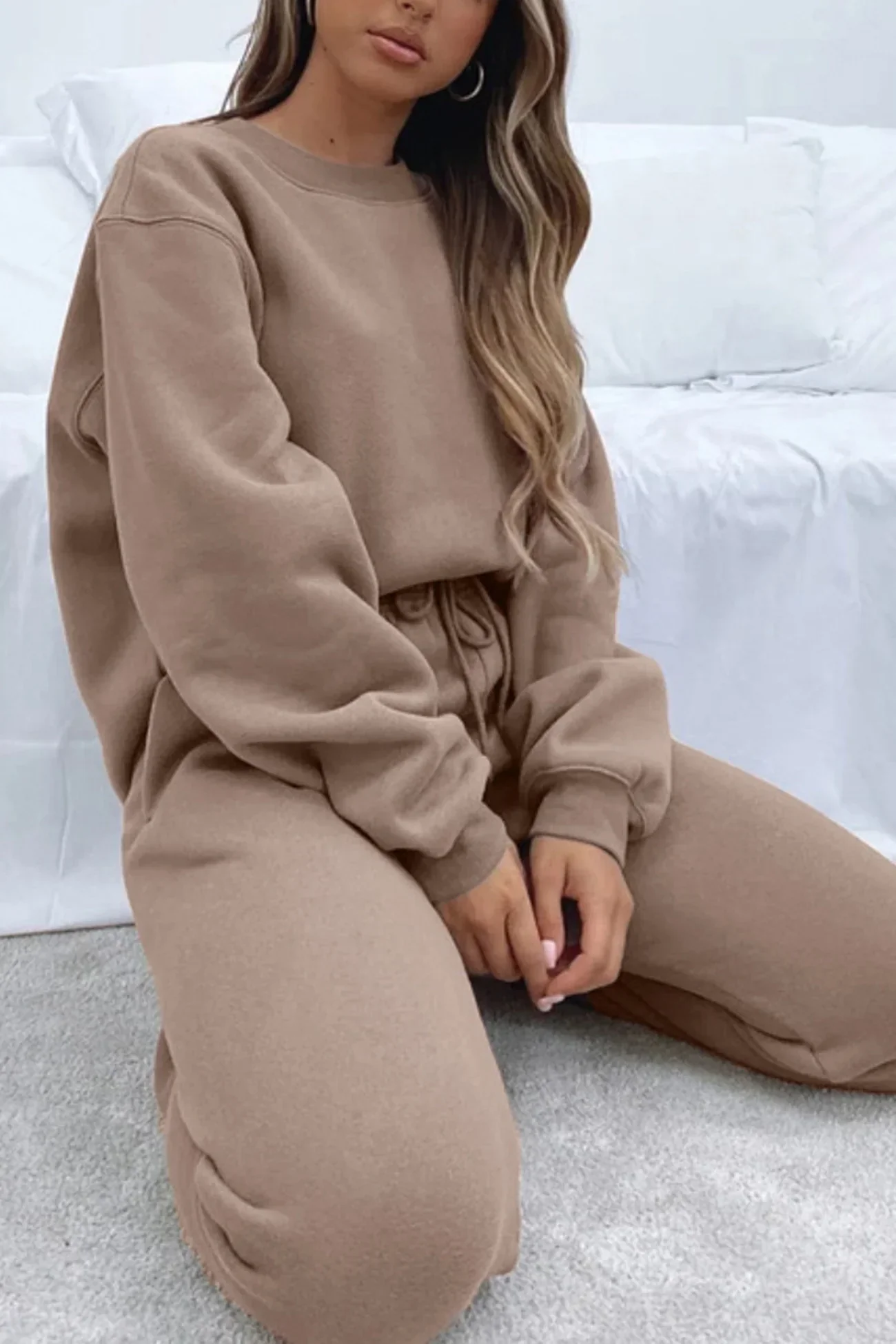 Ruby Ensemble Femme – Décontracté 2 Pièces avec Sweat-Shirt Ample & Jogging à Cordon - Image 5