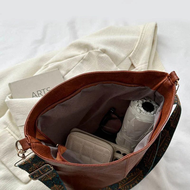 Sac Bandoulière Femme Wanda – Sac Élégant en PU avec Fermeture Éclair & Format Compact Quotidien - Image 8