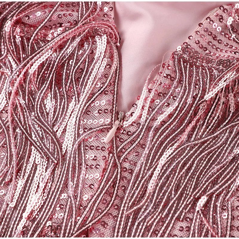 Samantha Robe de Cocktail Femme – Robe Ajustée à Paillettes avec Coupe Élégante pour Occasions Festives - Image 11