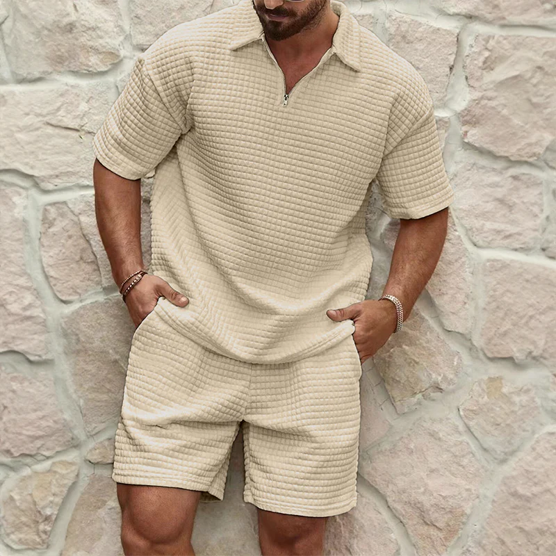 Silas Ensemble Homme de Luxe – Polo en Coton Respirant et Short Assorti, Confort Estival - Image 3