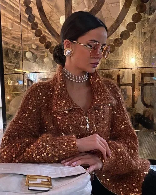 Sol Cardigan Femme – Gilet Élégant à Paillettes Confortable & Sophistiqué - Image 9