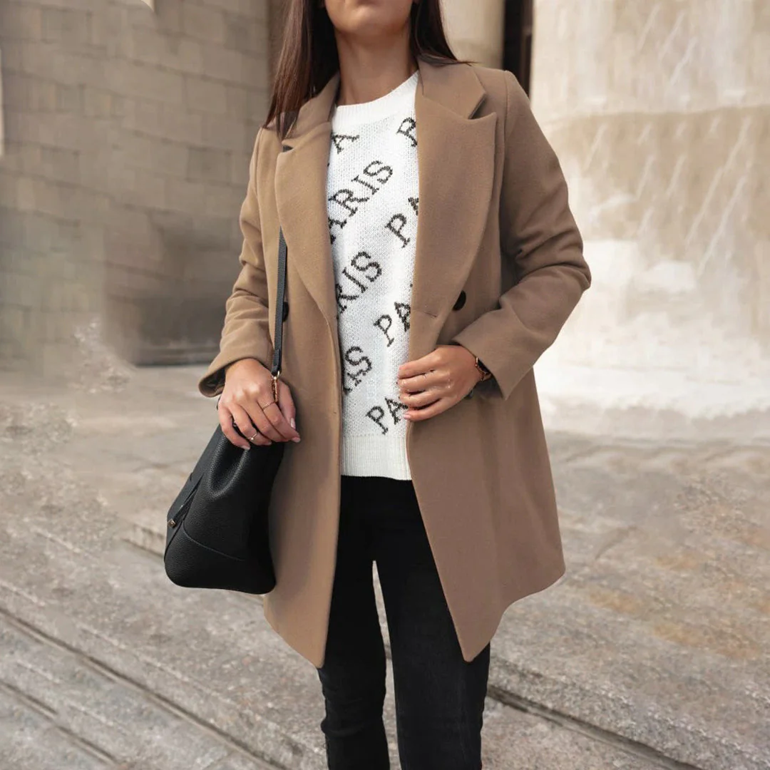 Soleil Manteau Femme – Long Manteau d’Hiver Élégant & Confortable au Style Chic - Image 8