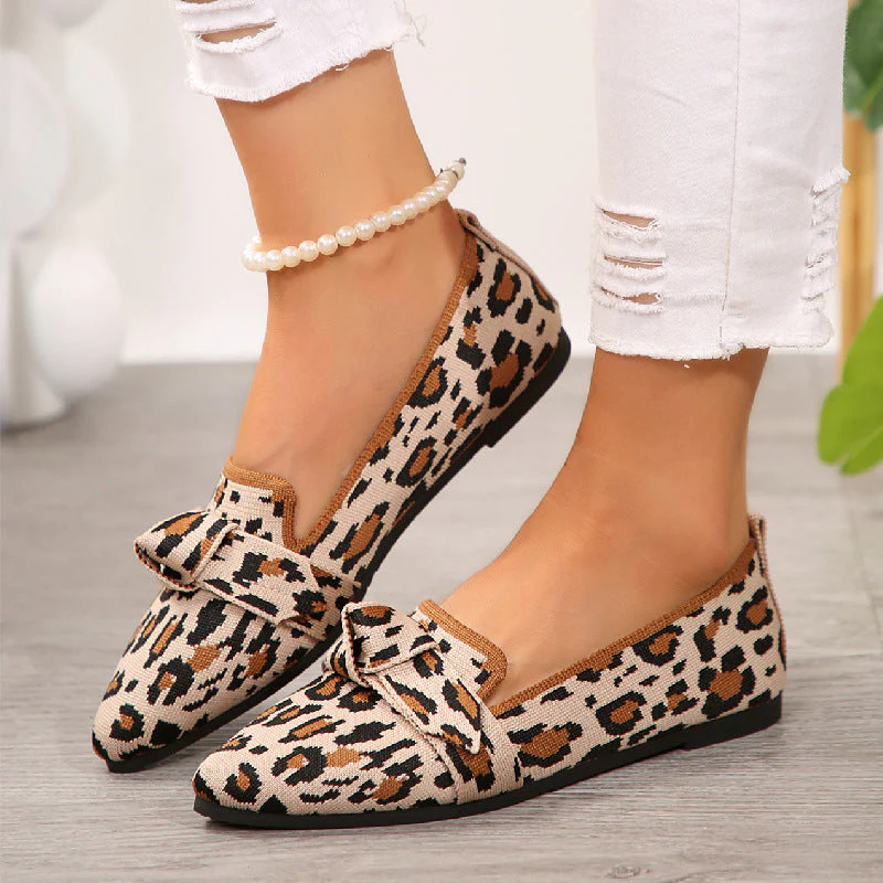 Victoria Ballerines Femme – Chaussures Pointues en Maille avec Nœud Décoratif & Talon Plat - Image 7